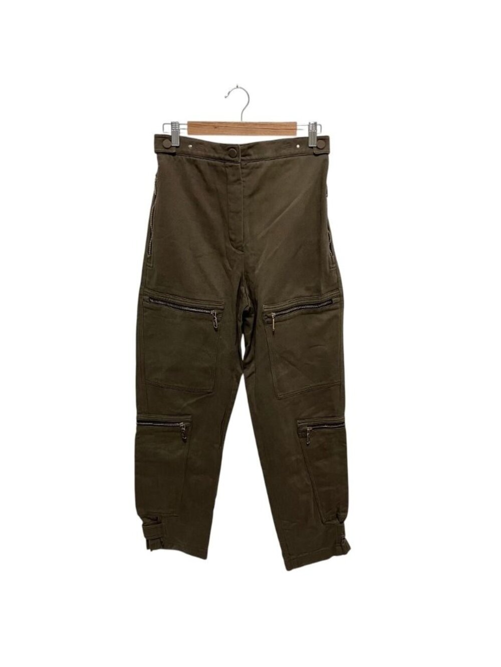 Fendi Zip Design Cargo Pants Brown Spring Summer Autumn Winter
